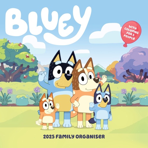 Bluey 2025 Family Organiser Wall Calendar Officially Licensed